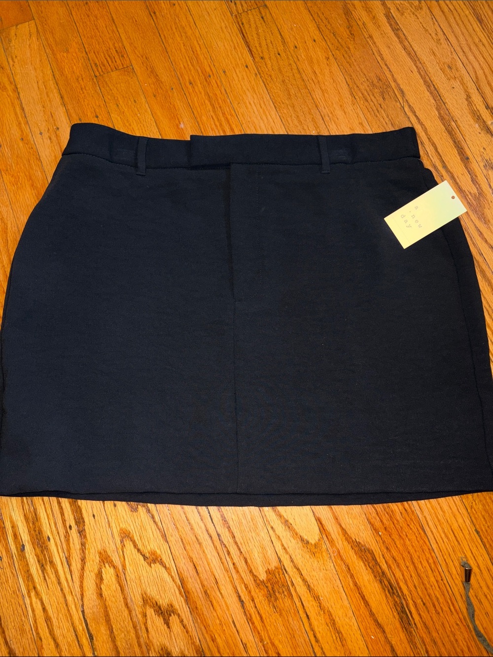 a new day Black Mini Skirt with Belt Loops